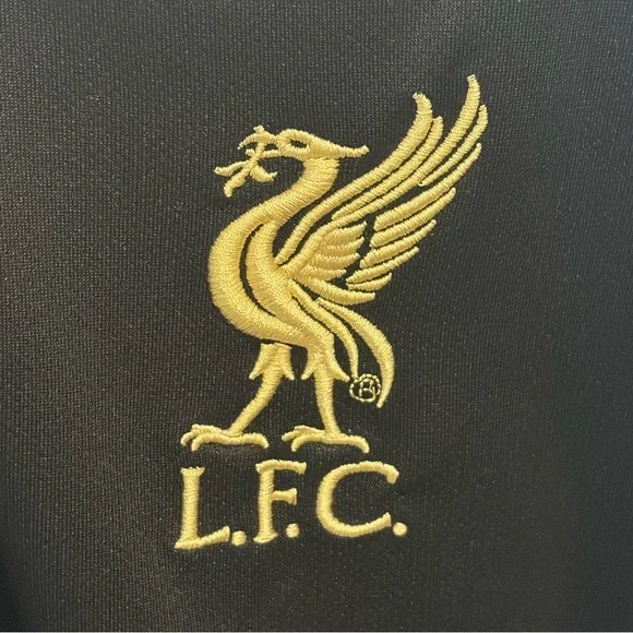 Liverpool FC Jersey Mens Medium Black Gold New Balance Bob Paisley Futbol Soccer - Picture 6 of 8